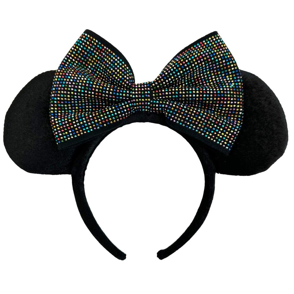 Tokyo Disney Resort Embellished Beaded Minnie Mouse Ears Headband Costume Multi